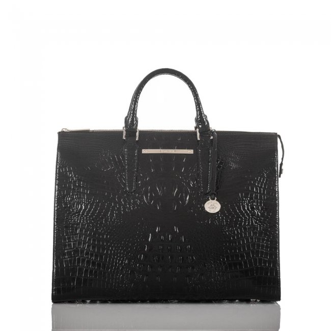 Brahmin Leather Business Tote Bag | Black Melbourne ID:Brahmin-203469 Brahmin Leather Business Tote Bag | Black Melbourne ID:Brahmin-203469
