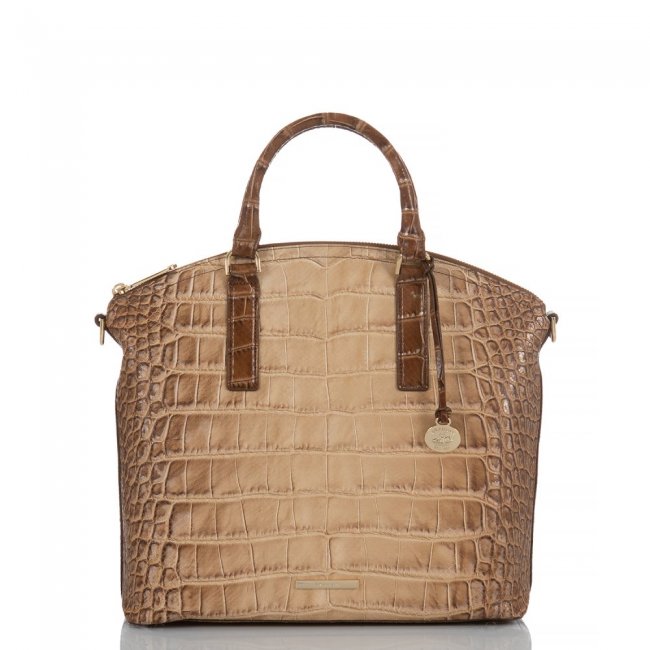 Brahmin Large Duxbury Satchel Tan Harmon ID:Brahmin-203100