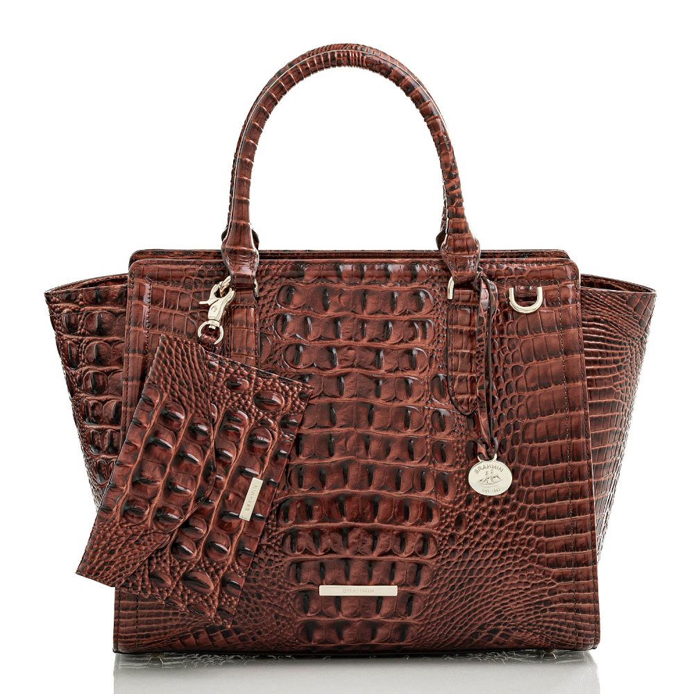 Brahmin Mini Envelope Case Charcoal Jamestown ID:Brahmin-202704