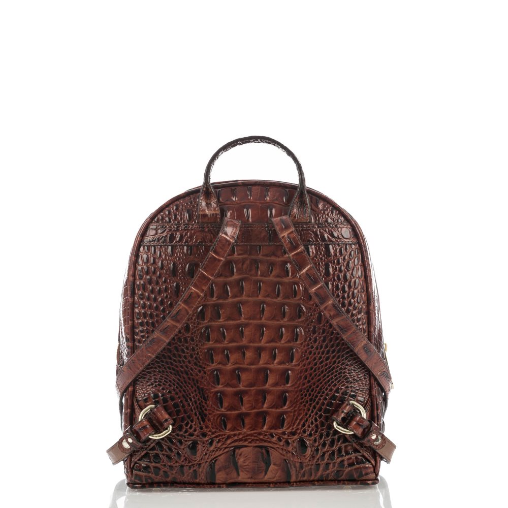Brahmin Mini Dartmouth | Brown Leather Mini Backpack ID:Brahmin-203531