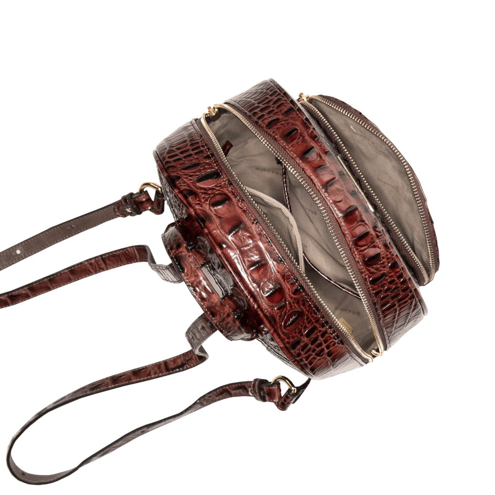 Brahmin Mini Dartmouth | Brown Leather Mini Backpack ID:Brahmin-203531