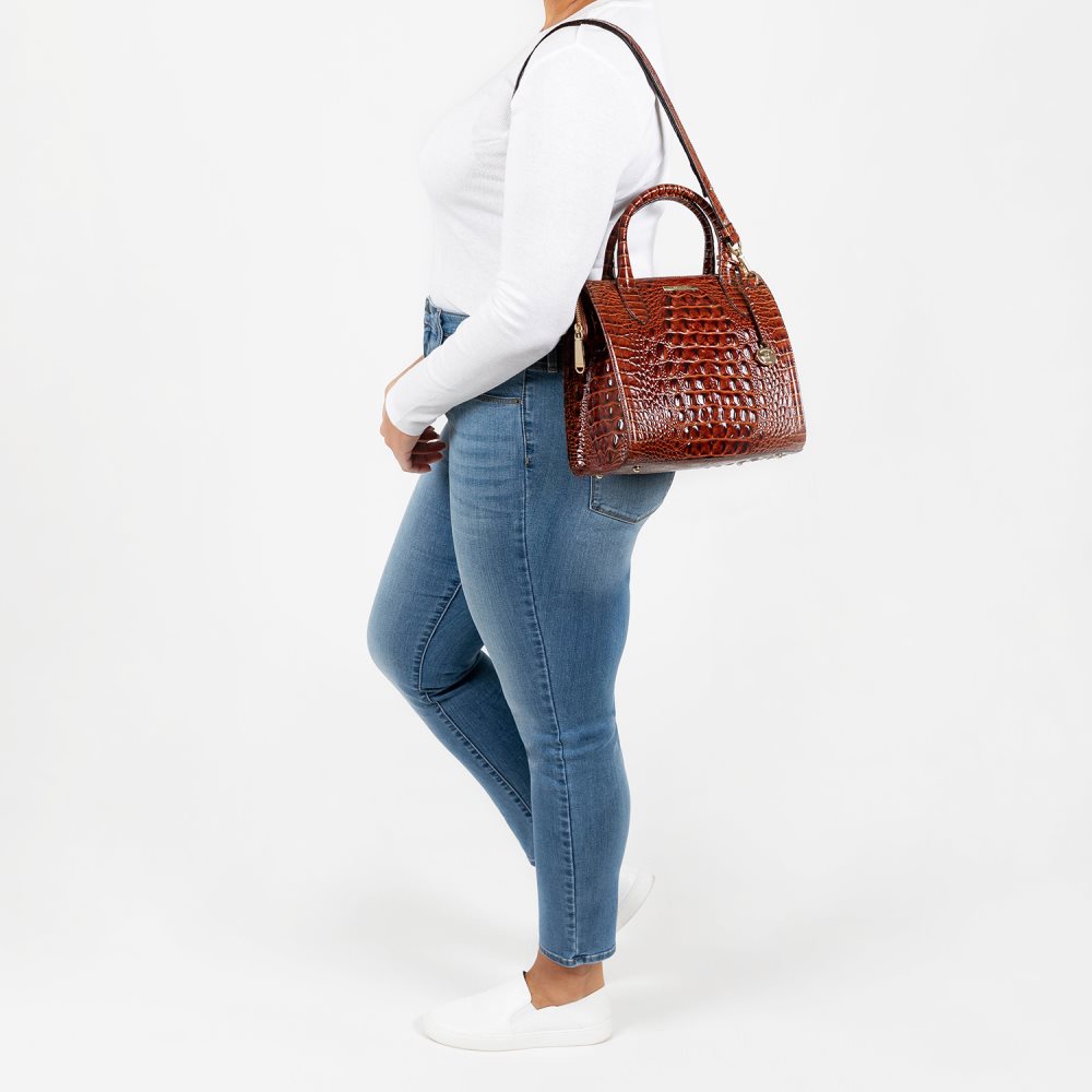 Brahmin Small Caroline Sapphire Beachrose ID:Brahmin-203184