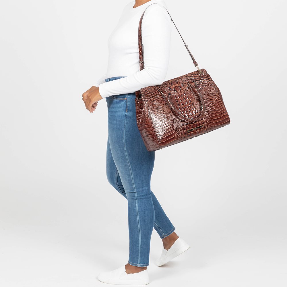 Brahmin Finley Carryall Cocoa Ombre Melbourne ID:Brahmin-203115