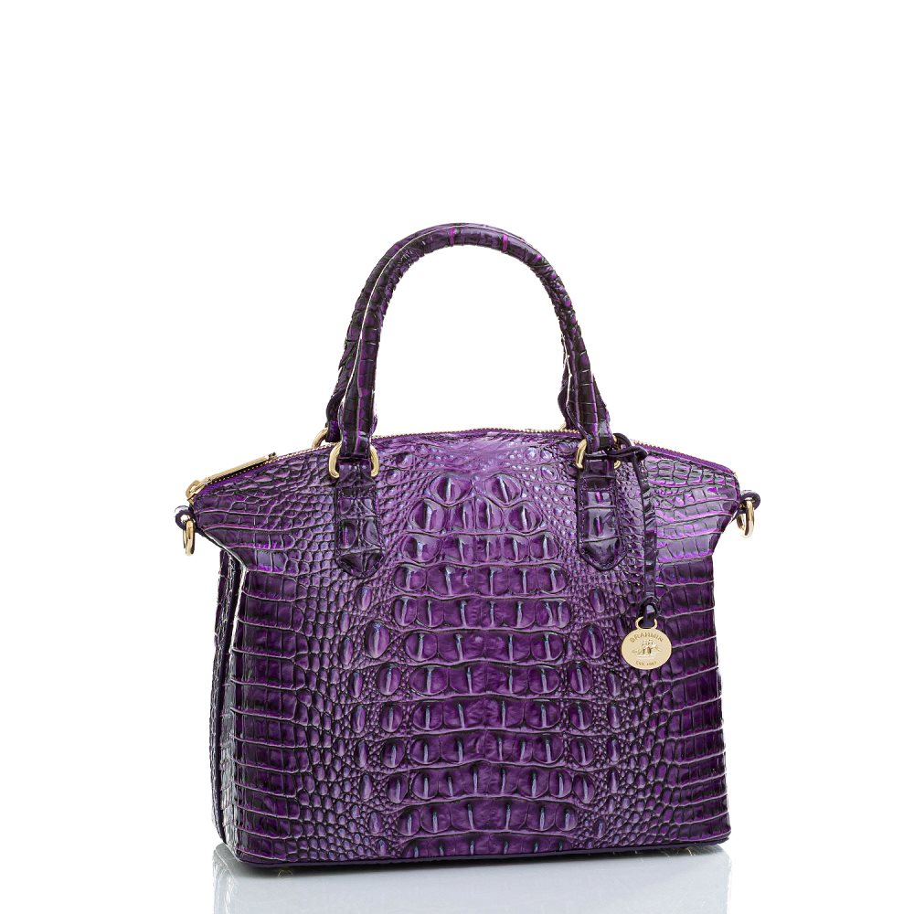 Brahmin Purple Leather Duxbury Satchel | Ultraviolet Ombre ID:Brahmin-203049