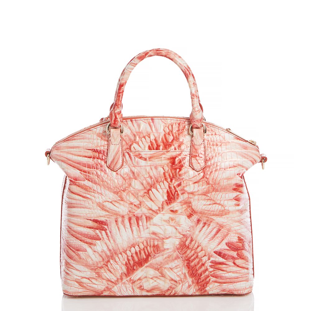 Brahmin Large Duxbury Satchel Pink Flamingo Melbourne ID:Brahmin-203085