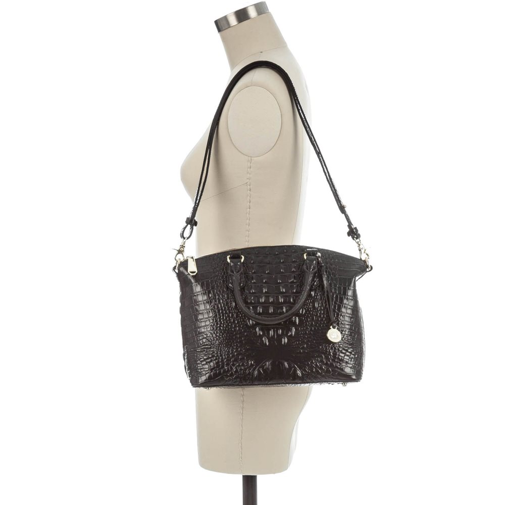 Brahmin Duxbury Satchel Black Melbourne ID:Brahmin-203039