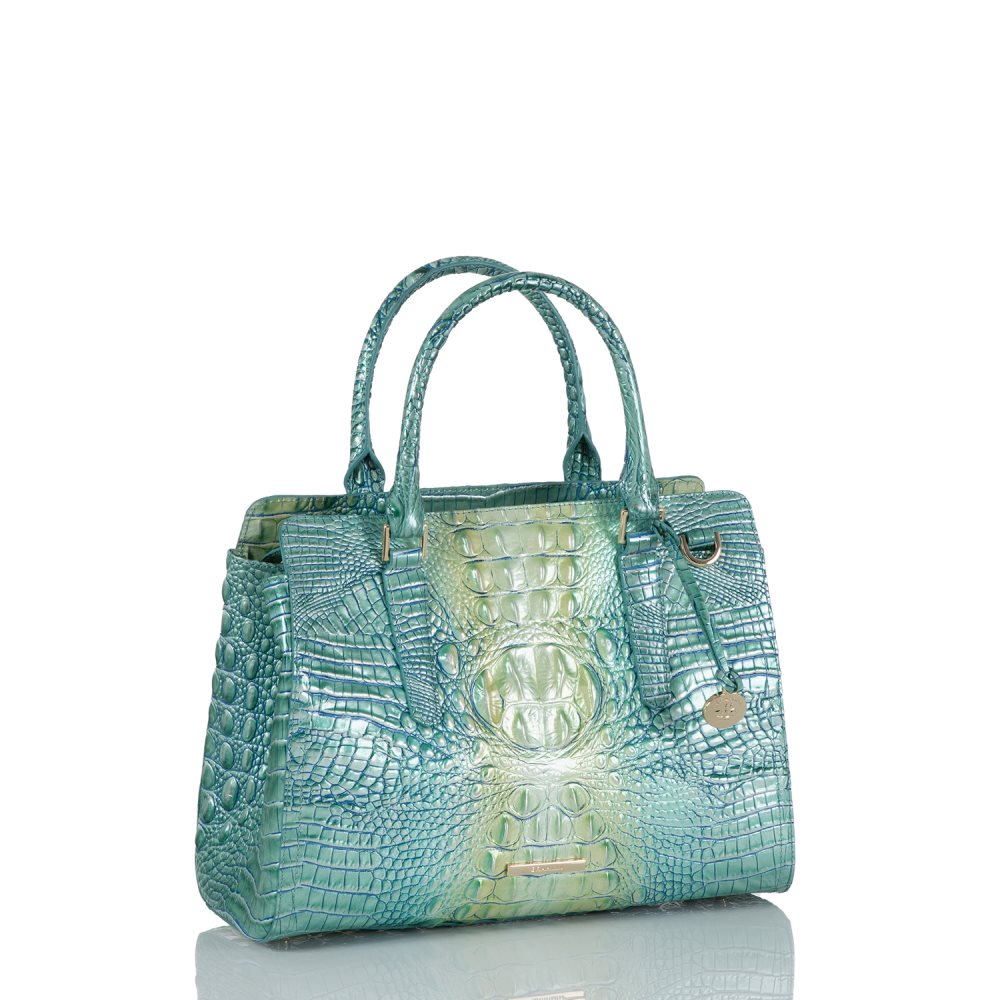 Brahmin Small Finley Seafoam Ombre Melbourne ID:Brahmin-203221