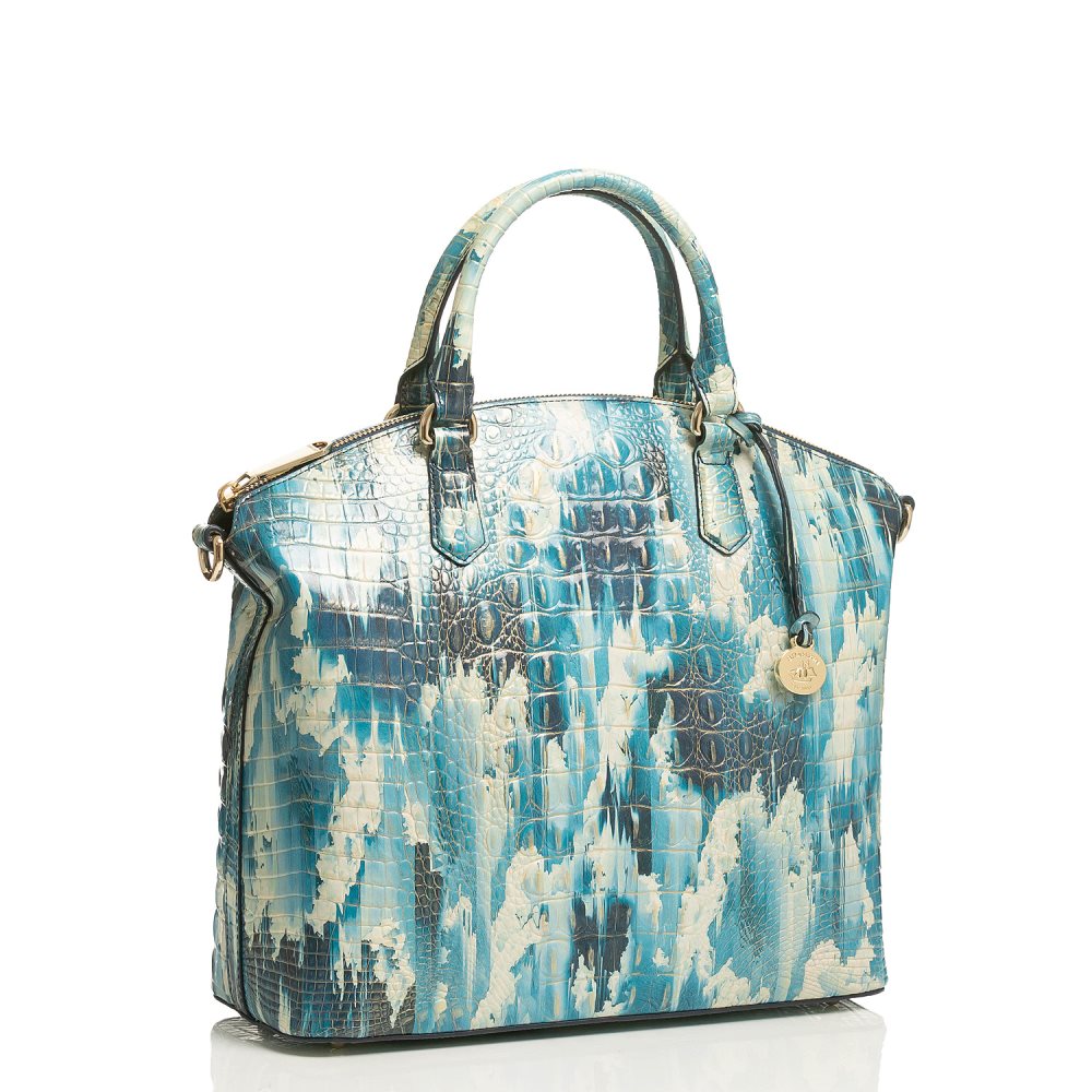 Brahmin Large Duxbury Satchel Deep Water Melbourne ID:Brahmin-202960