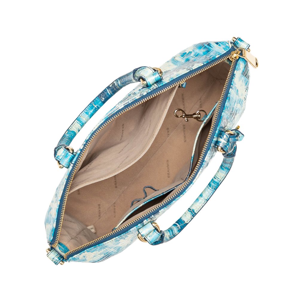 Brahmin Large Duxbury Satchel Deep Water Melbourne ID:Brahmin-202960