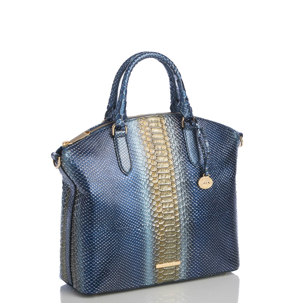 Brahmin Large Duxbury Satchel Serenity Meridian ID:Brahmin-203099