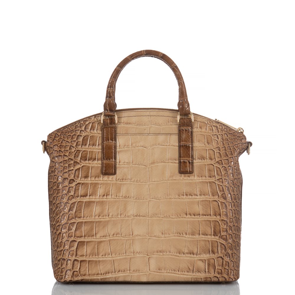 Brahmin Large Duxbury Satchel Tan Harmon ID:Brahmin-202555
