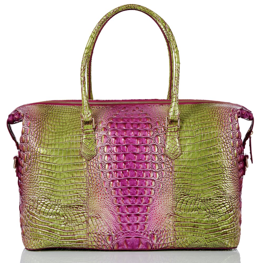 Brahmin Duxbury Weekender Limeade Ombre Melbourne ID:Brahmin-202685
