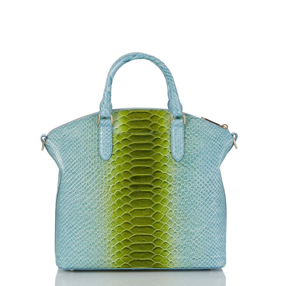 Brahmin Large Duxbury Satchel Limeade Rivers ID:Brahmin-203105