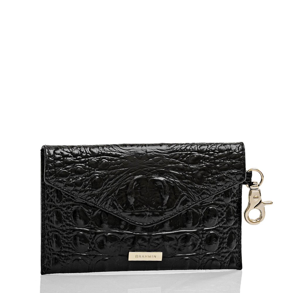 Brahmin Mini Envelope Case Black Melbourne ID:Brahmin-202701