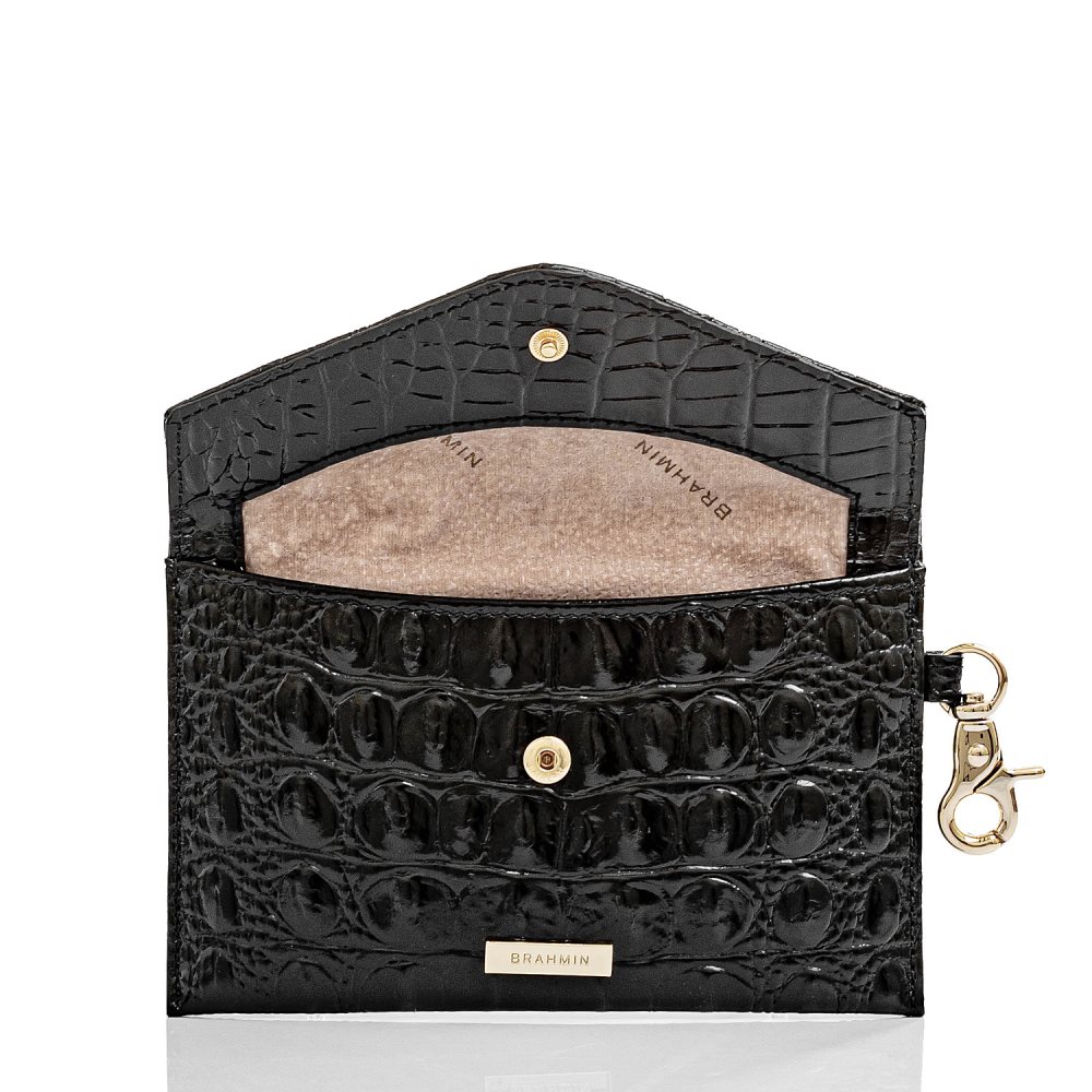 Brahmin Mini Envelope Case Black Melbourne ID:Brahmin-202701