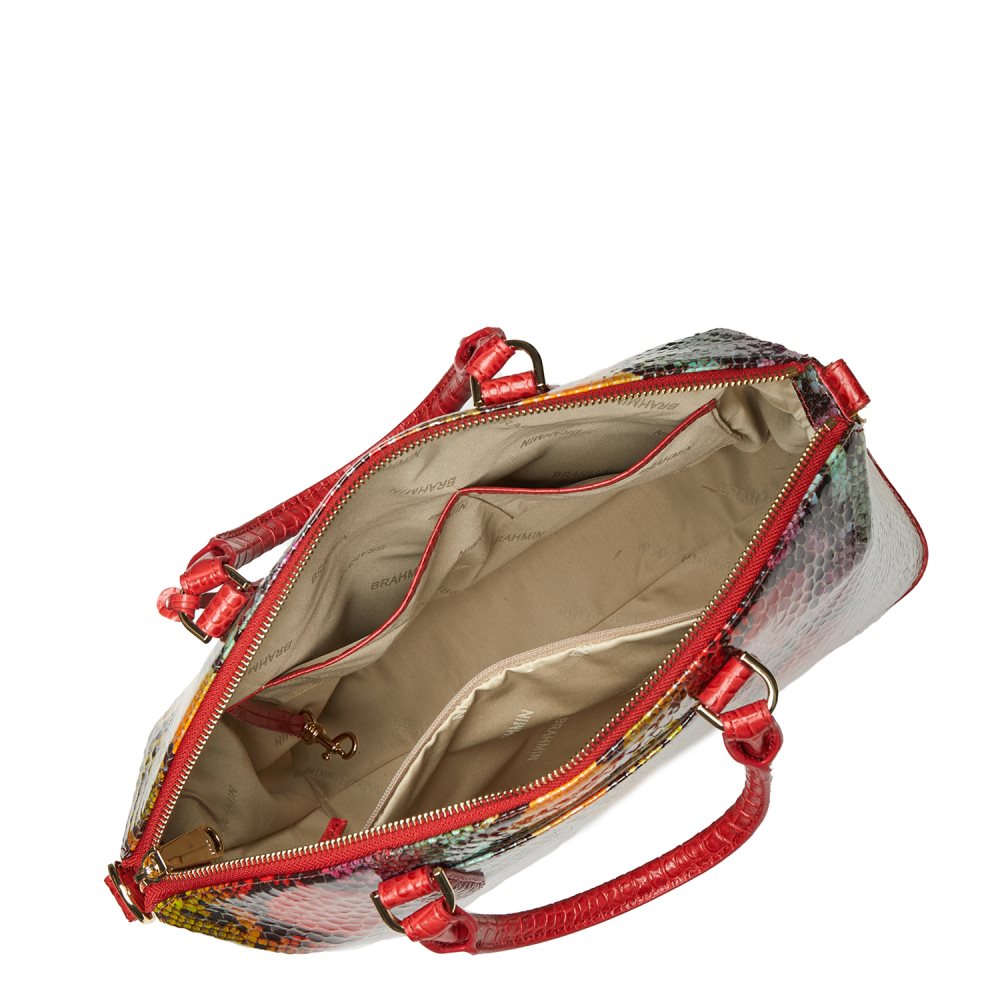 Brahmin Large Duxbury Satchel Red Dragon Experium ID:Brahmin-202557