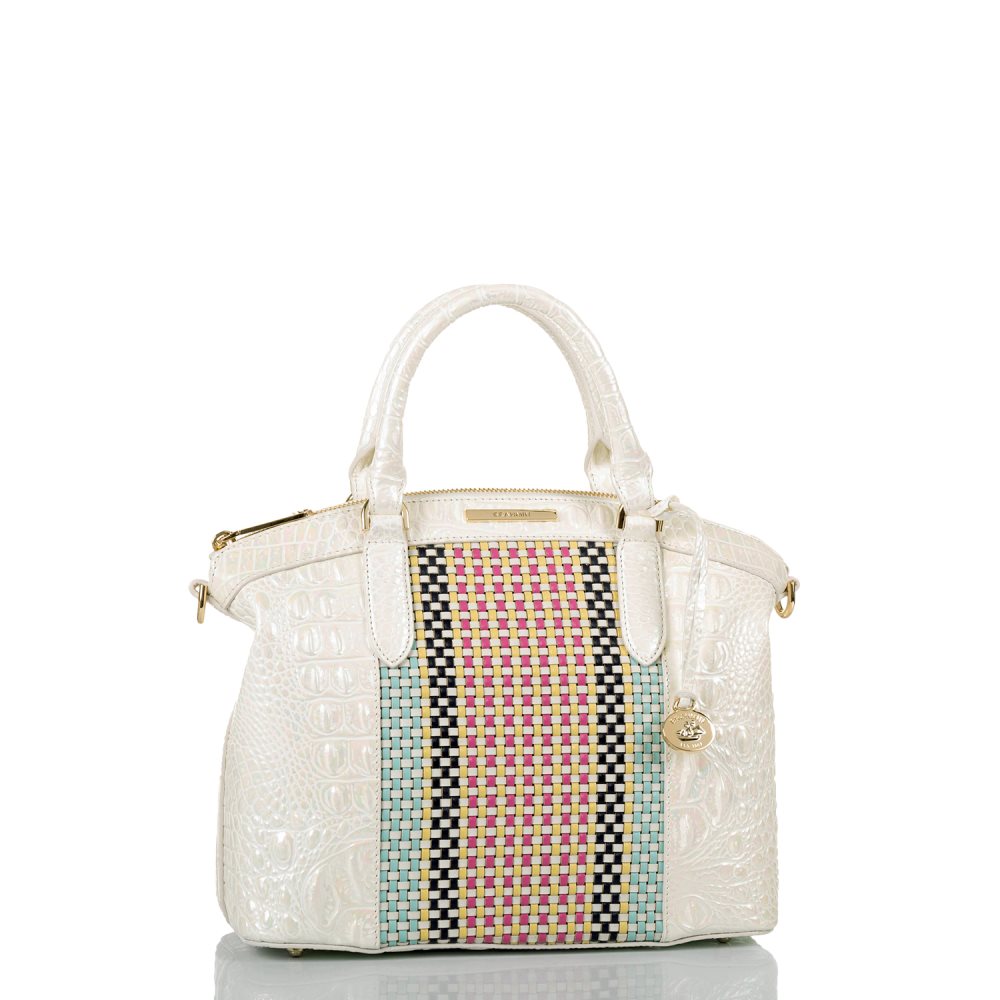 Brahmin Duxbury Satchel Milk Belmar ID:Brahmin-203059