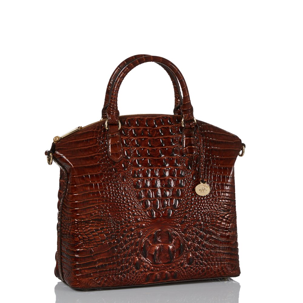 Brahmin Large Duxbury Satchel Pecan Melbourne ID:Brahmin-203067