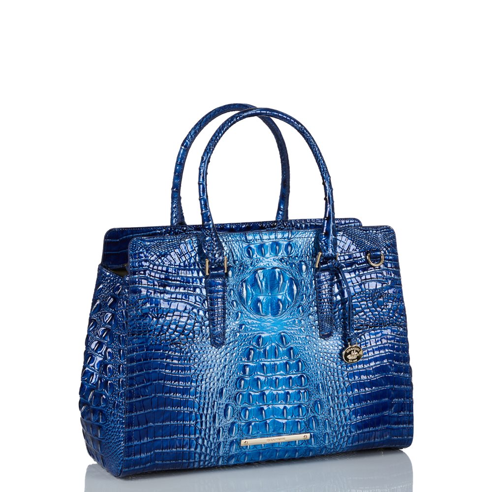 Brahmin Finley Carryall Vista Blue Ombre Melbourne ID:Brahmin-203116