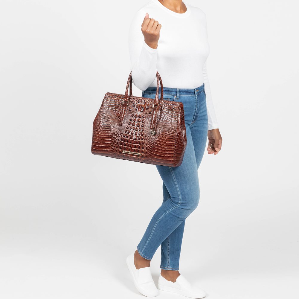 Brahmin Finley Carryall Vista Blue Ombre Melbourne ID:Brahmin-203116