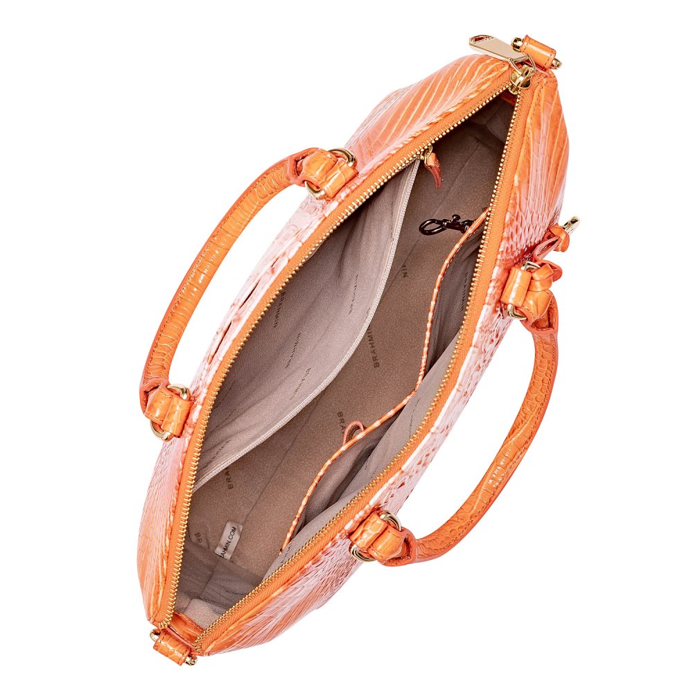 Brahmin Large Duxbury Satchel Sherbert Ombre Melbourne ID:Brahmin-203016