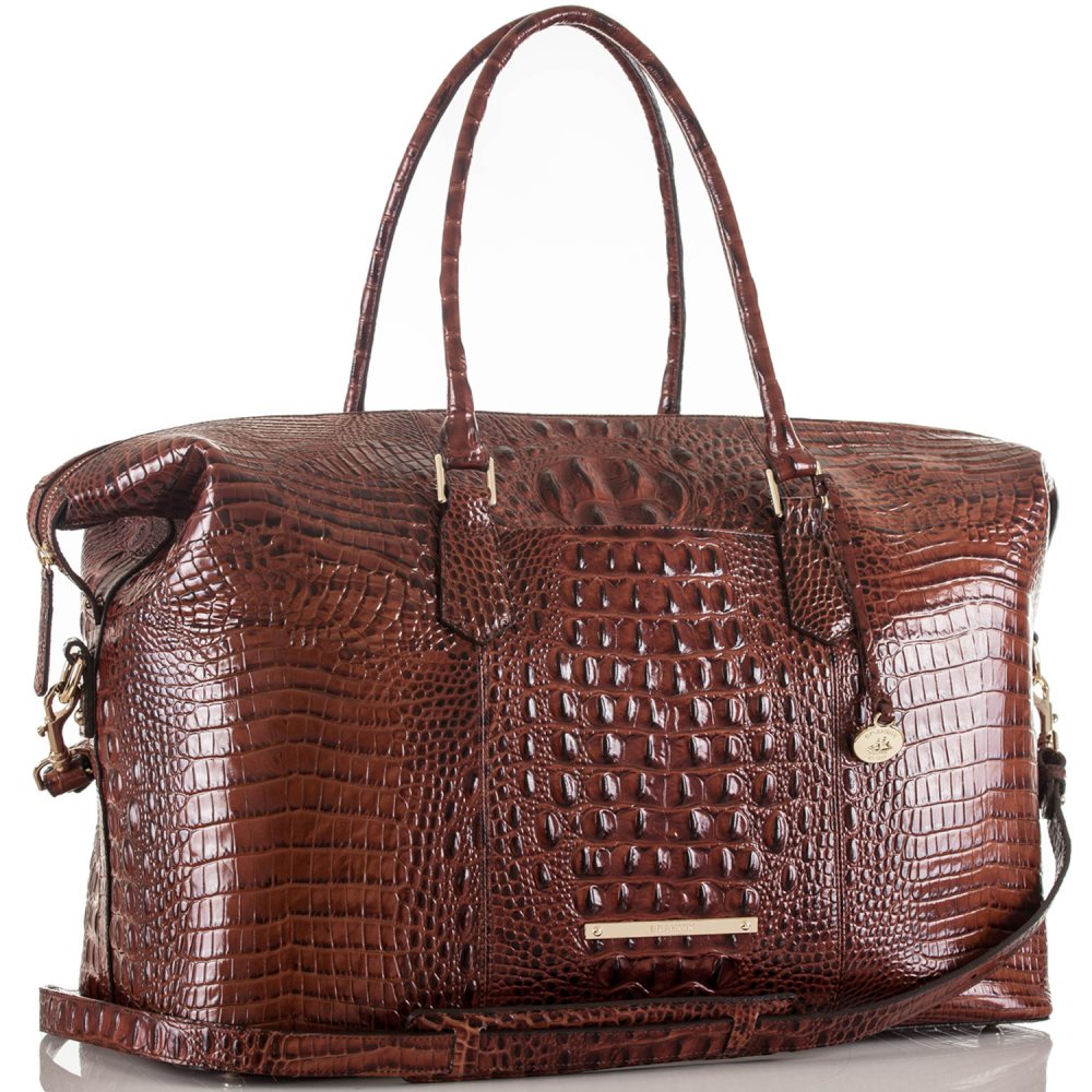 Brahmin Duxbury Weekender | Brown Leather Weekend Bag ID:Brahmin-202678