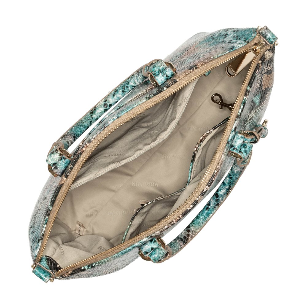 Brahmin Large Duxbury Satchel Ocean Lilyana ID:Brahmin-202995