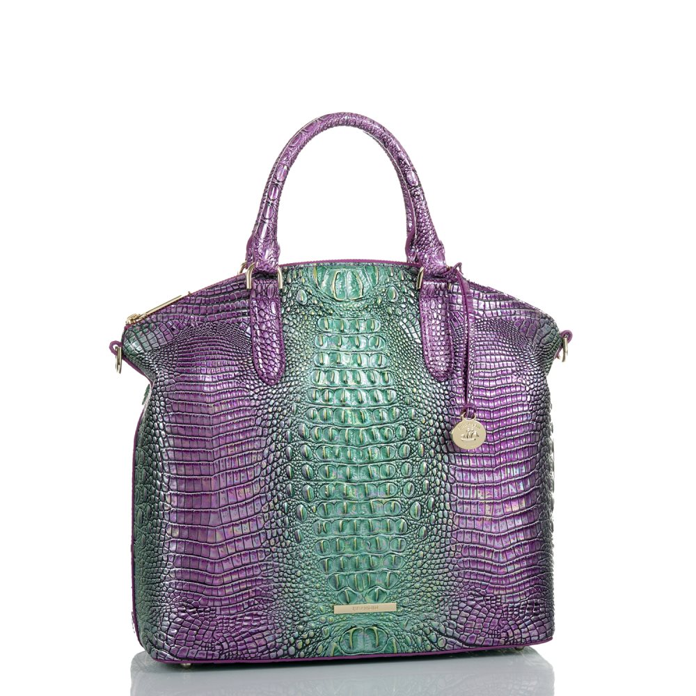 Brahmin Large Duxbury Satchel Hyacinth Ombre Mini Melbourne ID:Brahmin-203097