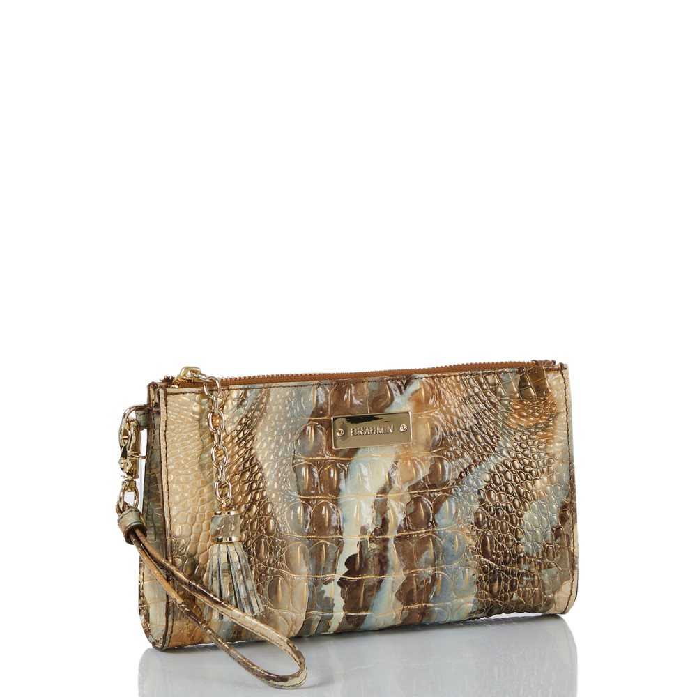 Brahmin Millie Wristlet Caribou Melbourne ID:Brahmin-203251