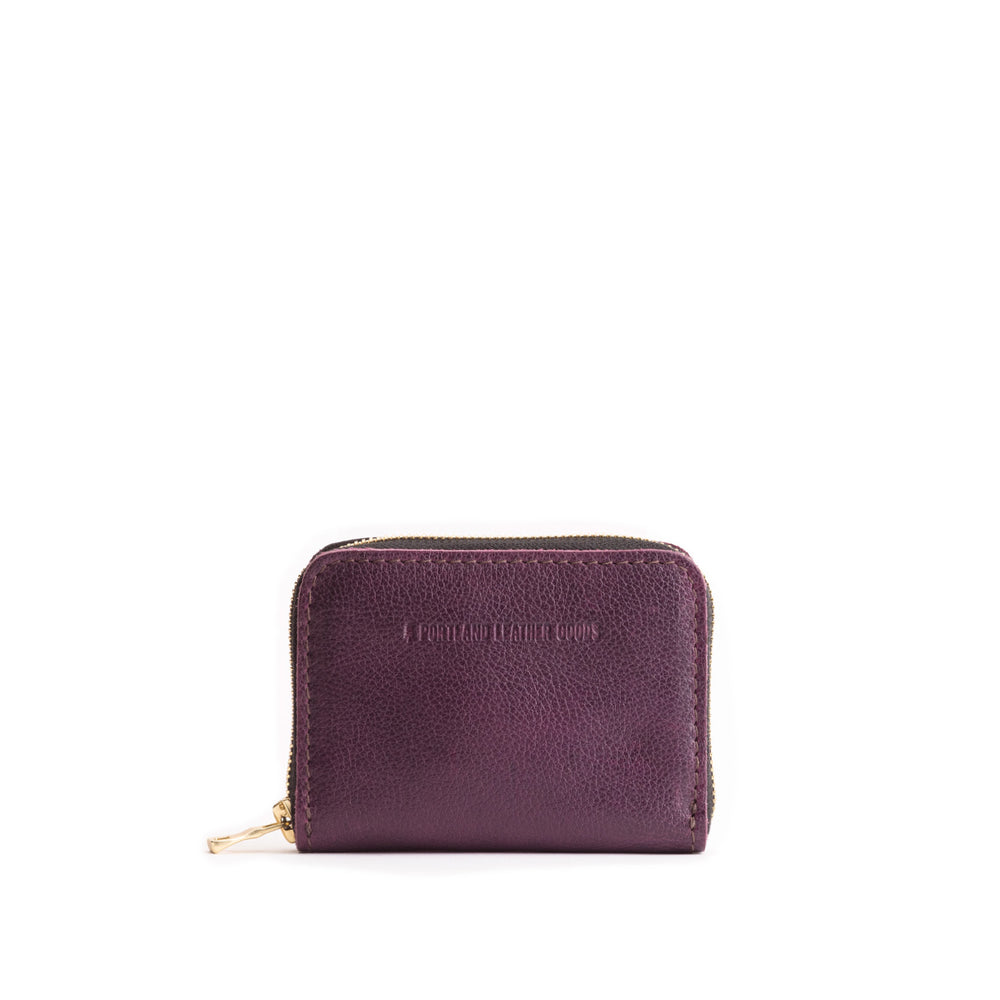 Portland Small Zip Wallet - Plum