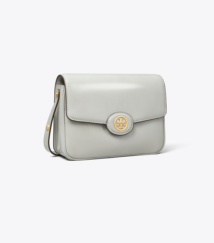 Tory Burch ROBINSON SPAZZOLATO CONVERTIBLE SHOULDER BAG - Light Granite Tory Burch ROBINSON SPAZZOLATO CONVERTIBLE SHOULDER BAG - Light Granite